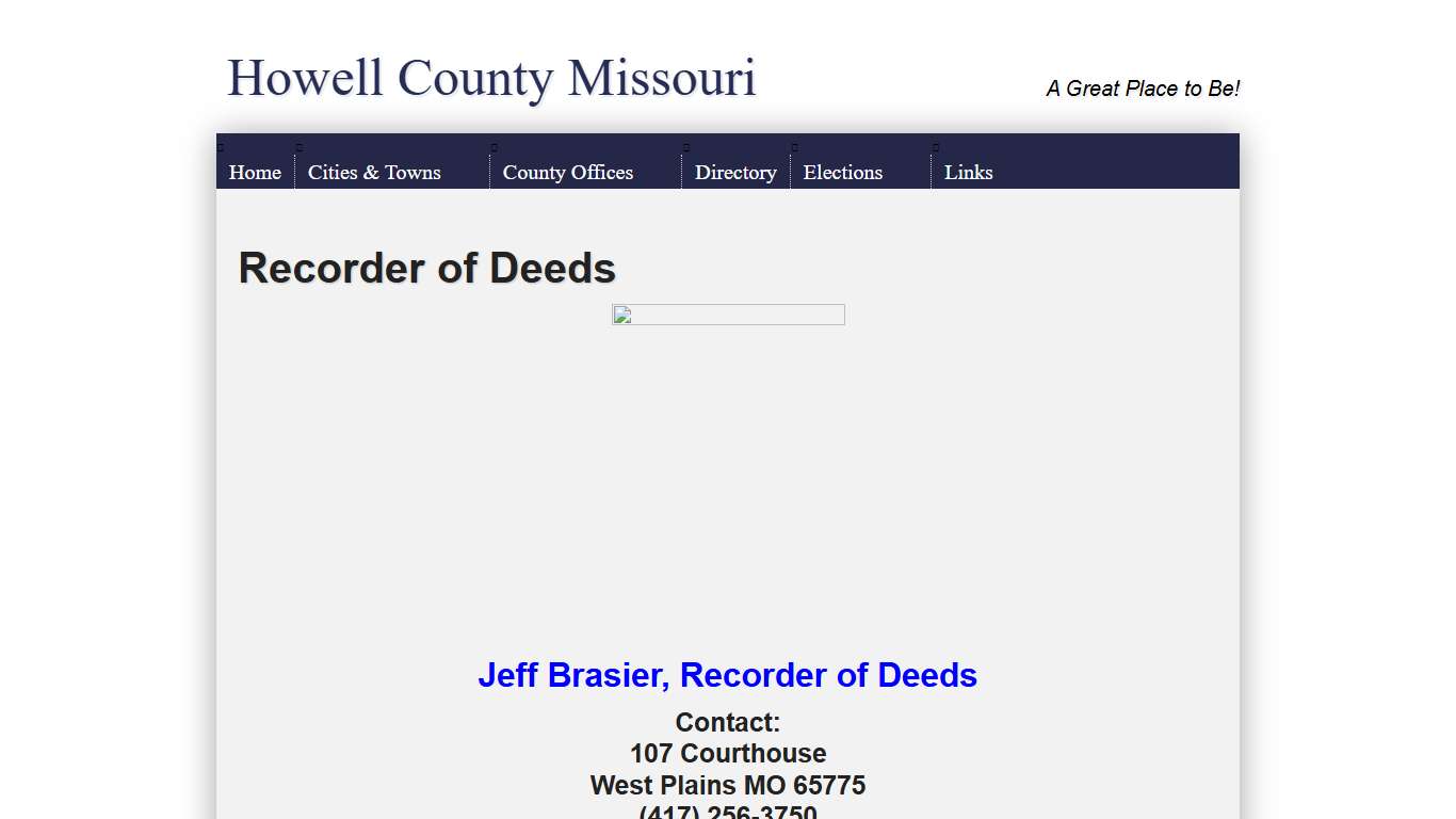 Recorder of Deeds - Howell County Missouri